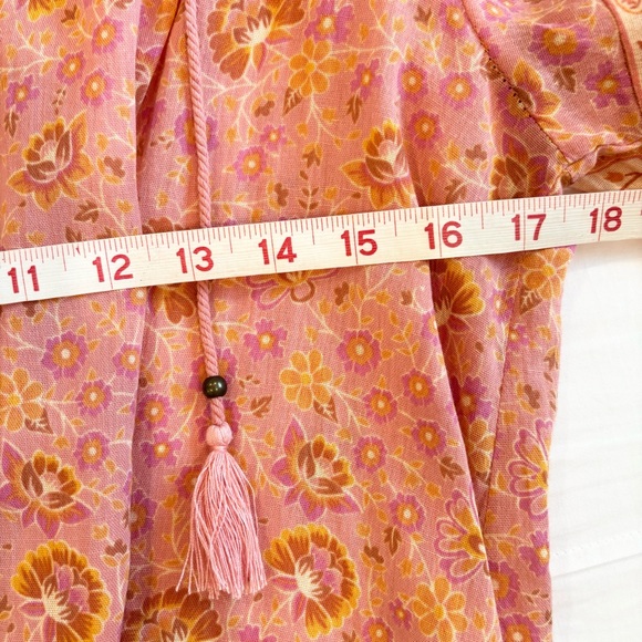 Spell‎ Sundown organic cotton blouse  in Apricot size Small - Picture 12 of 14